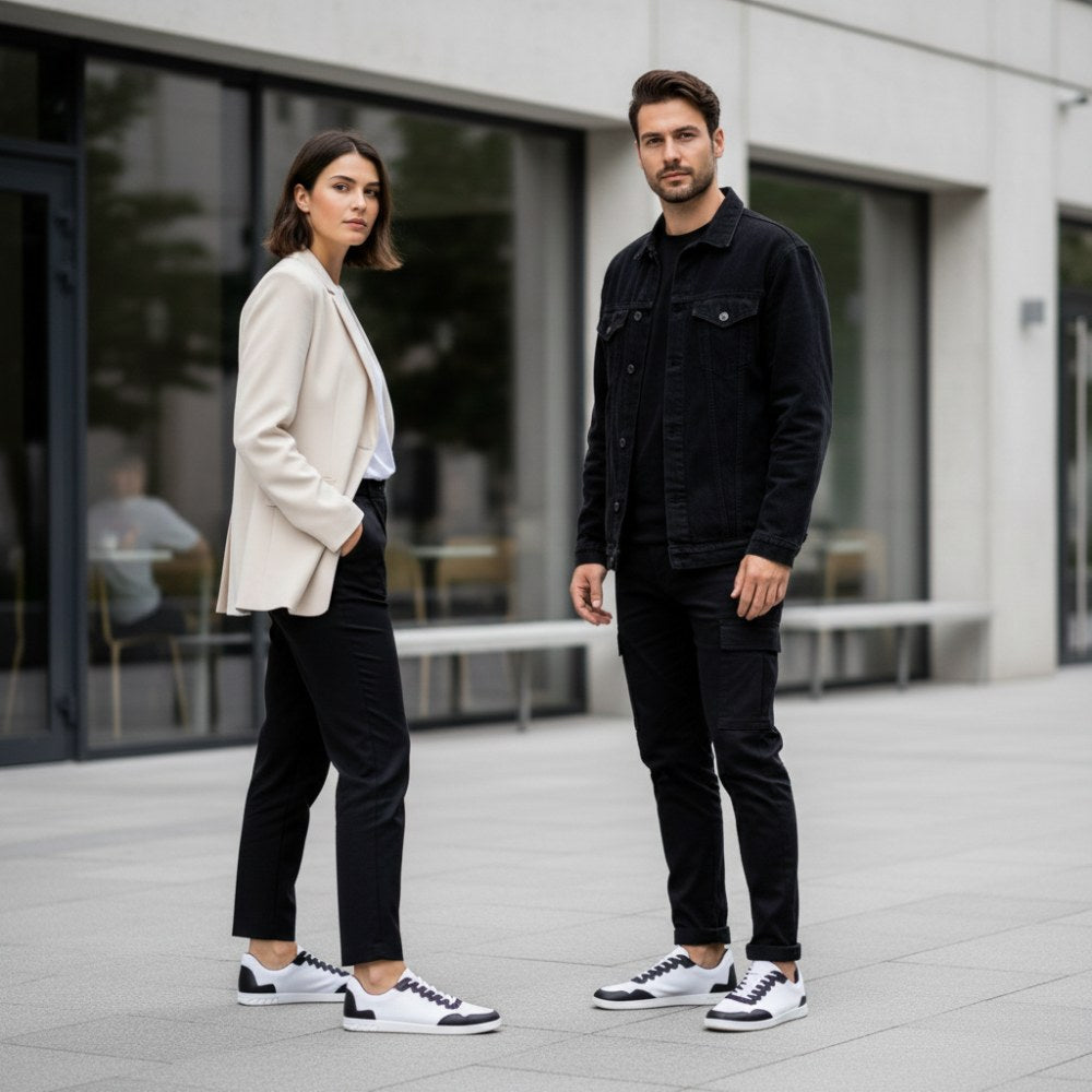 Dupleq zwart wit veganistisch