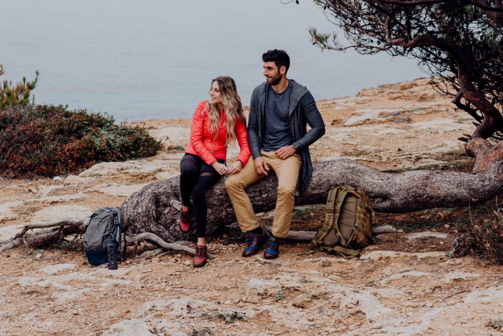 Hiqe lage vegan camel rood waterdicht