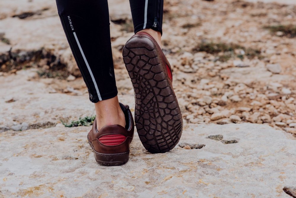 Hiqe lage vegan camel rood waterdicht