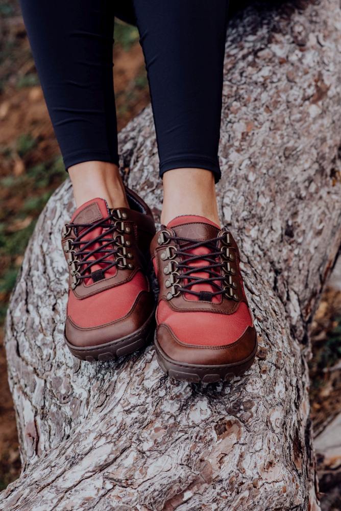 Hiqe lage vegan camel rood waterdicht