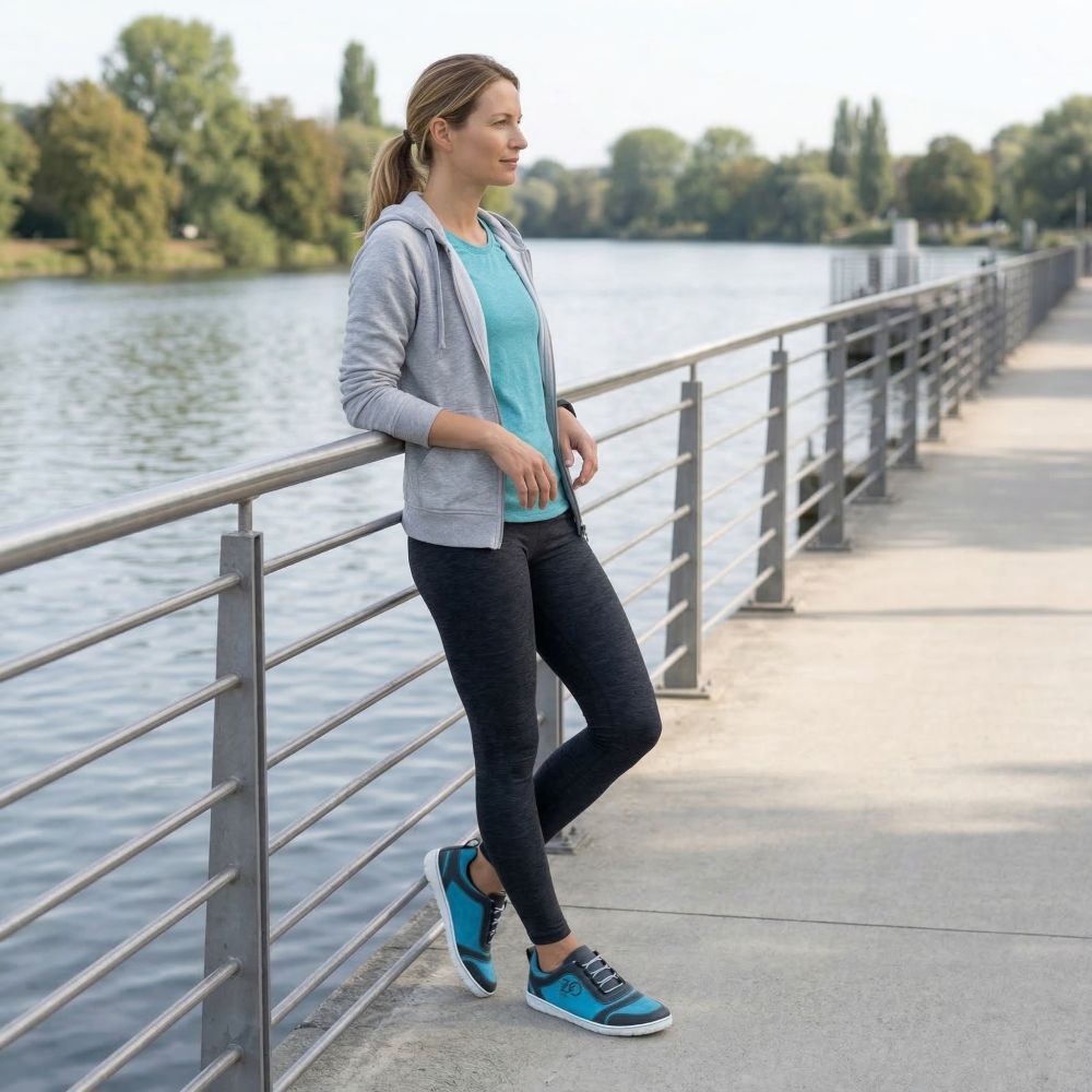 Sqill turquoise zwart