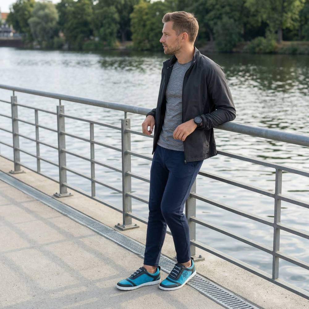 Sqill turquoise zwart