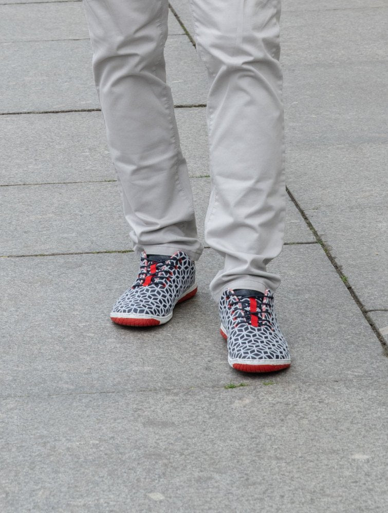 Abeq grijs rood
